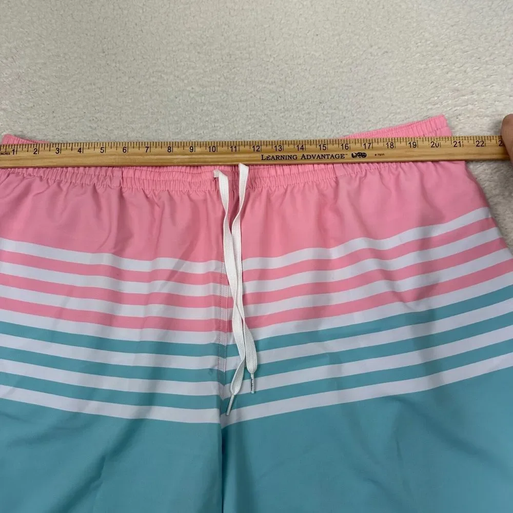 Chubbies The On the Horizons Swim Trunks Shorts Men 2XL‎ Blue Pink Beach Summer